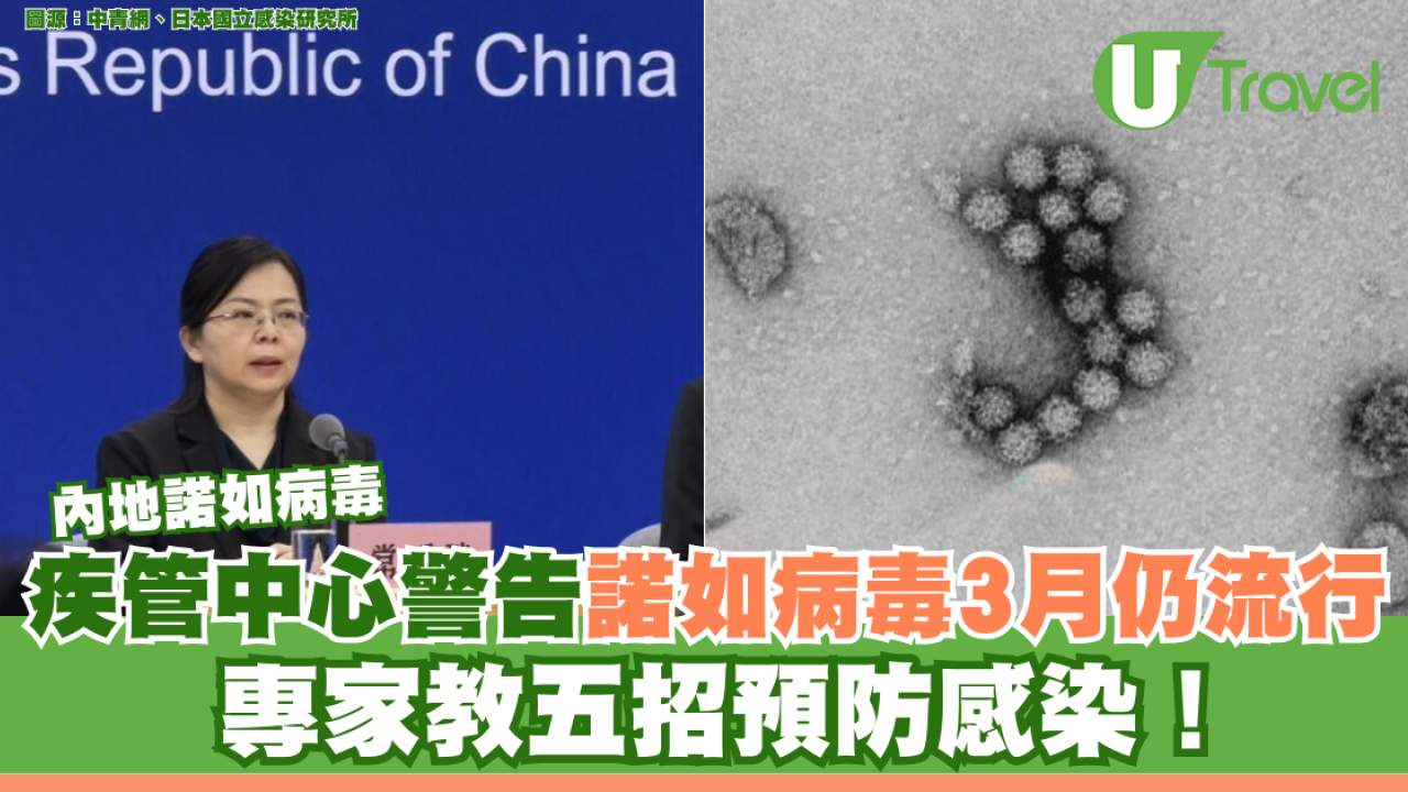 內地諾如病毒｜疾管中心警告諾如病毒3月仍流行 專家教五招預防感染！