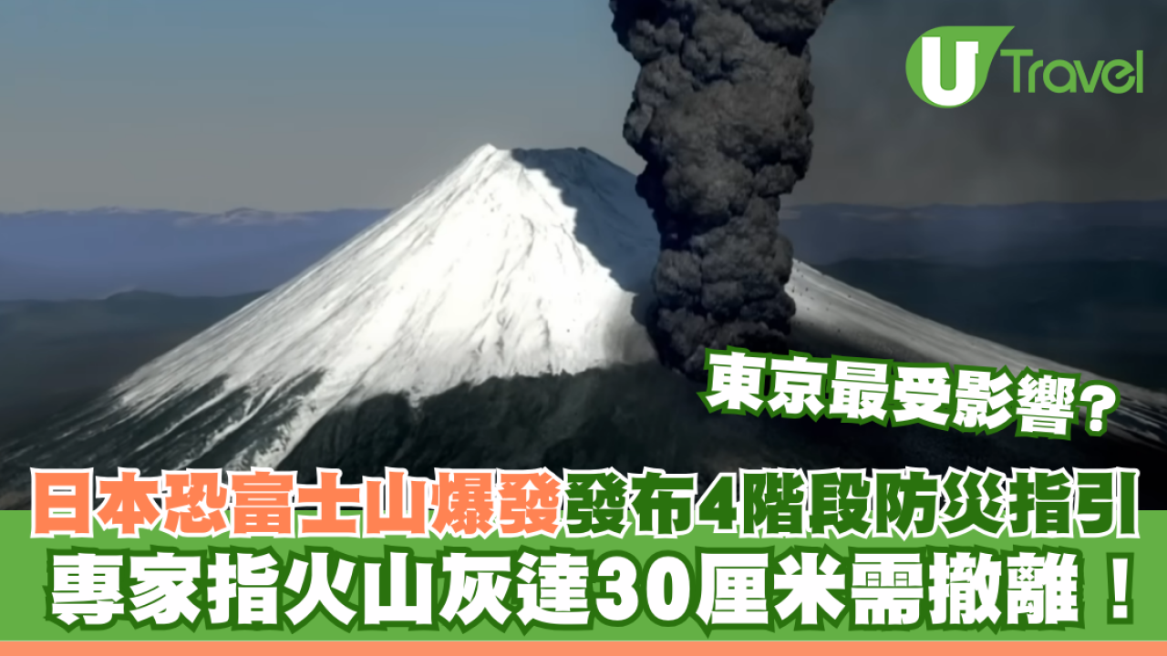 日本恐富士山爆發 專家小組發布4個階段防災指引 最嚴重需撤離！東京最受影響?