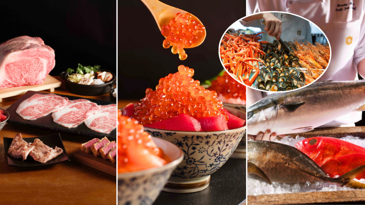 港島香格里拉酒店自助餐買二送一優惠 最平$361！日式主題任食三文魚籽／拖羅／和牛／蒸龍蝦