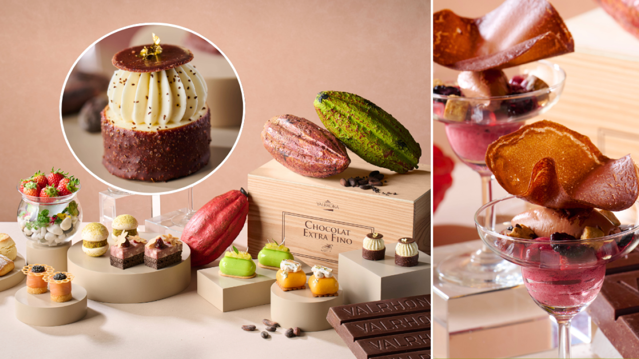 Kerry Hotel嘉里酒店 X Valrhona朱古力下午茶半價優惠！$246歎法國士多啤梨／開心果蛋糕