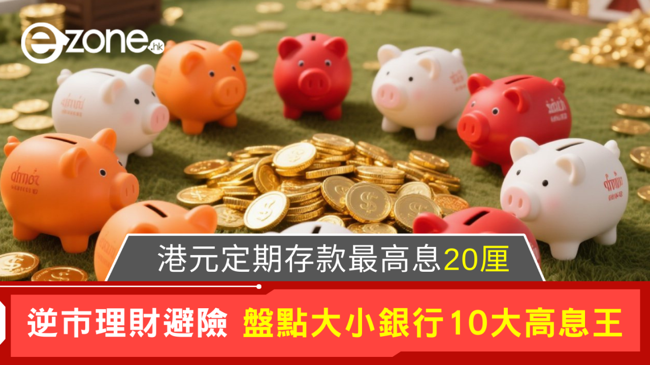 港元定存|最高息竟達20厘 超10厘息嘅有邊幾間?