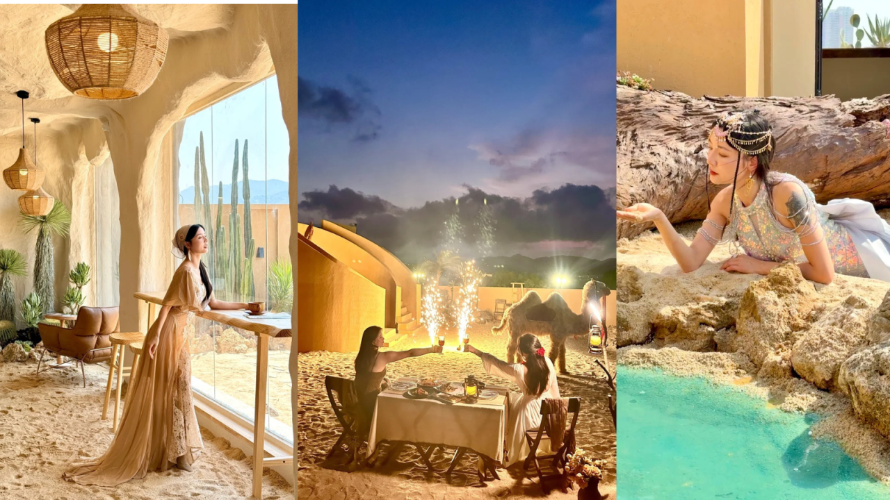 深圳打卡Cafe｜漠上花開天台沙漠綠洲！駱駝/仙人掌打卡位營造摩洛哥異域風 套餐含服飾租借