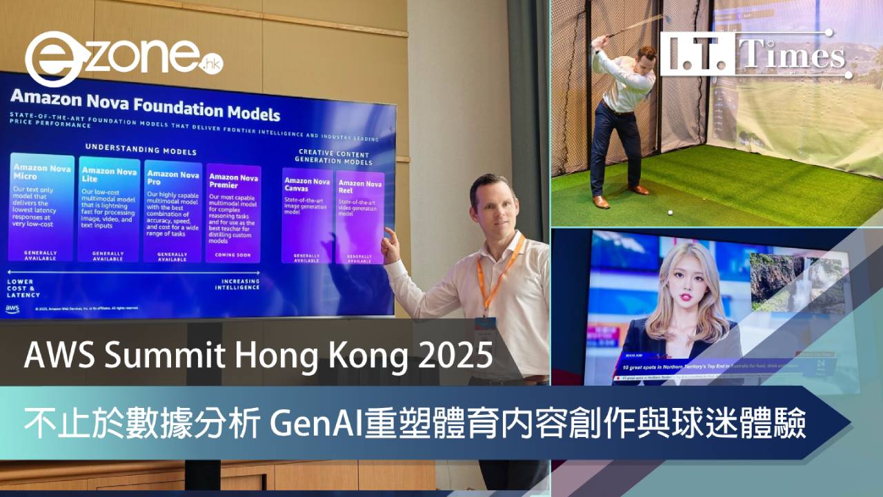 AWS Summit Hong Kong 2025｜不止於數據分析 GenAI重塑體育內容創作與球迷體驗