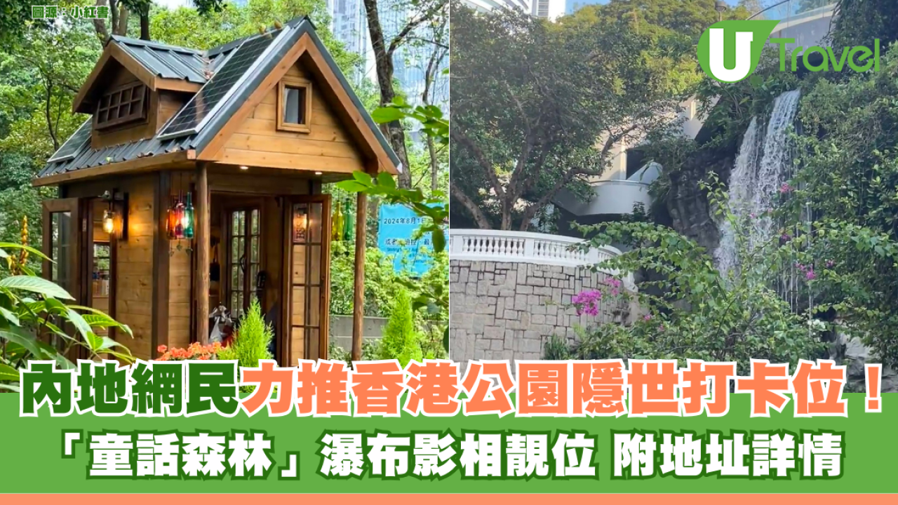 內地網民力推香港公園隱世打卡位！ 「童話森林」瀑布影相靚位 附地址詳情