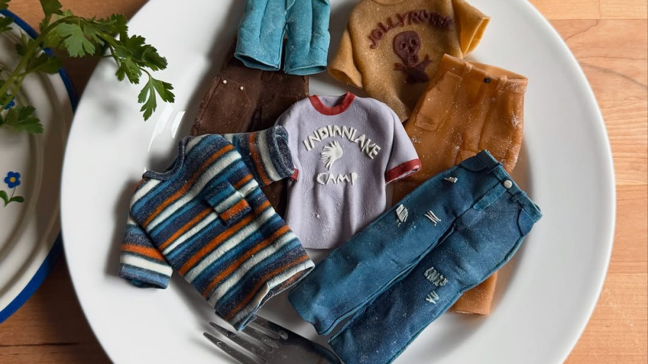 讓人捨不得吃的迷你衣服！用麵粉做的「衣服麵」超可愛！「鞋子」也可以淥？