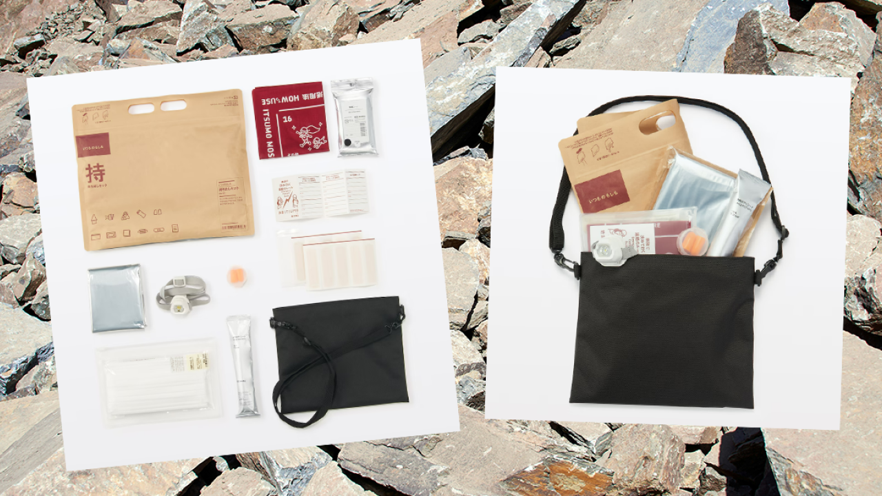 廣東河源地震香港有感！MUJI親民價防災包 11件應急避難好物