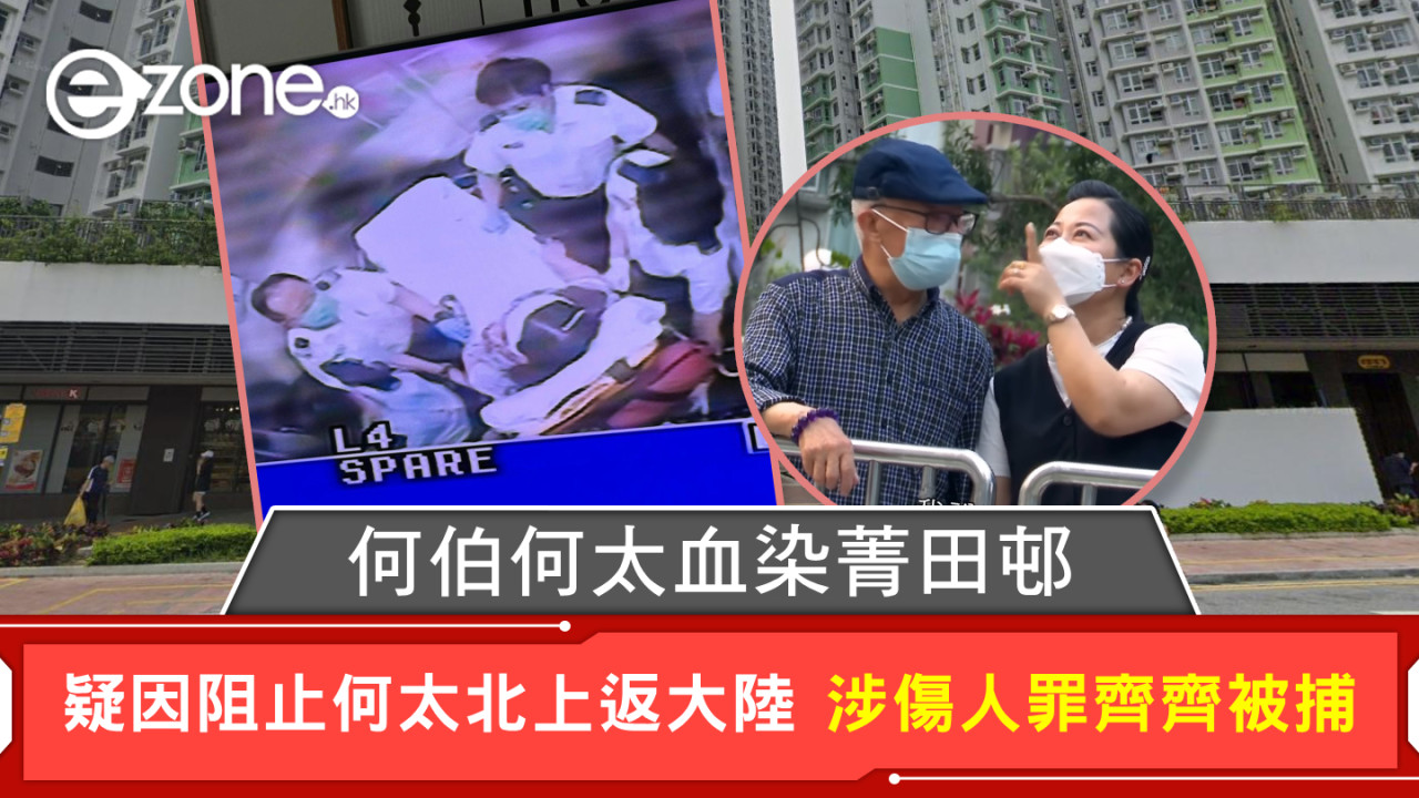 何伯何太血染菁田邨 疑因阻止何太北上返大陸 涉傷人罪齊齊被捕