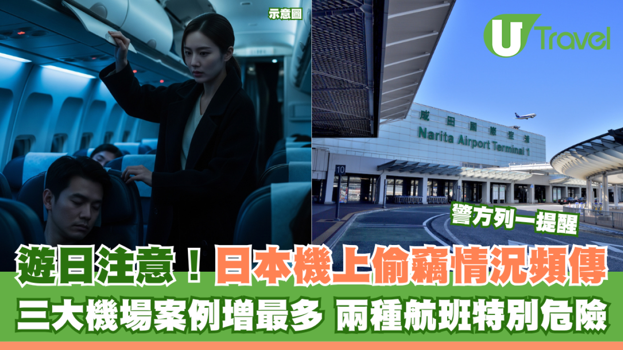 遊日注意！日本機上偷竊情況頻傳 三大機場案例增最多 兩種航班特別危險 警方列一提醒
