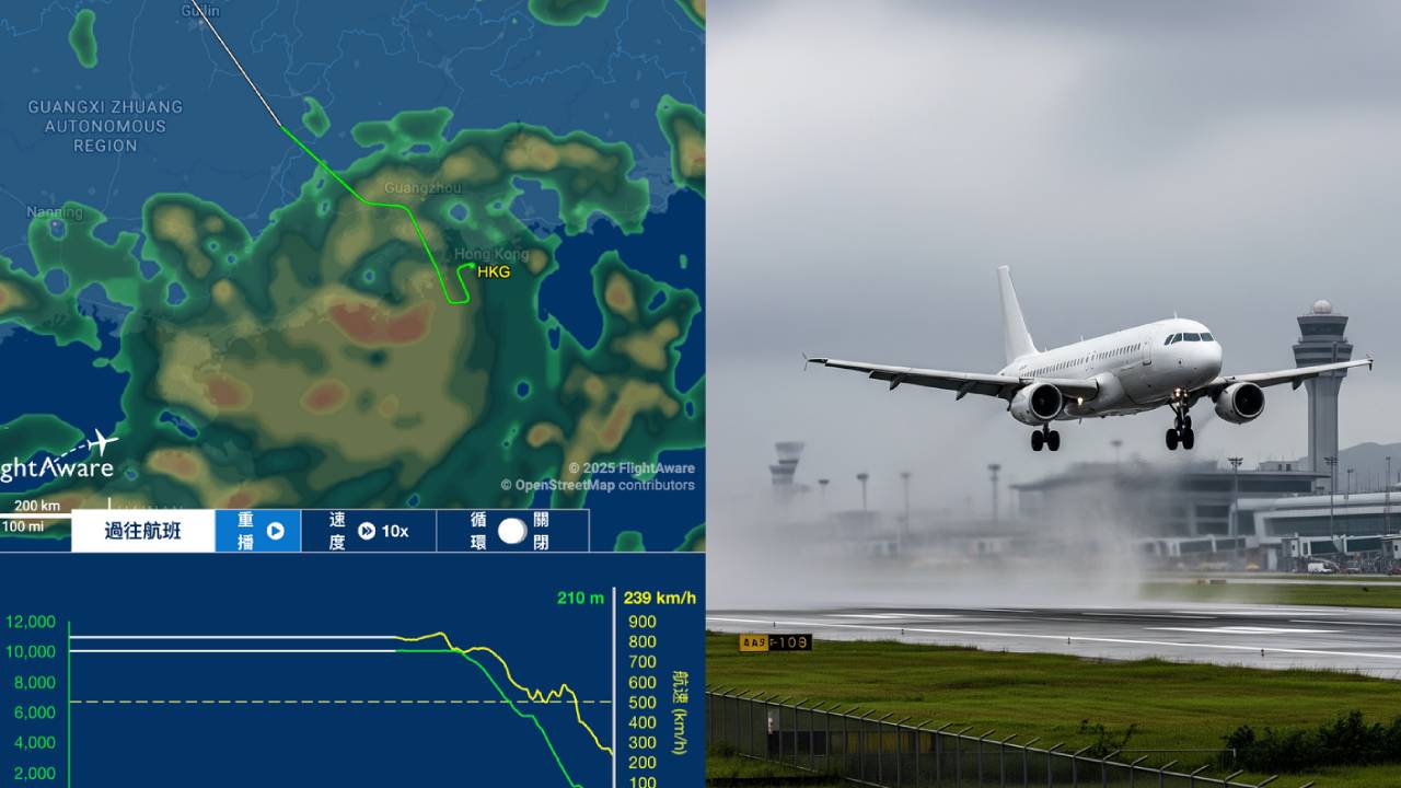 颱風韋帕｜十號颶風期間僅 4 班客機降落香港 全部來自這航空公司
