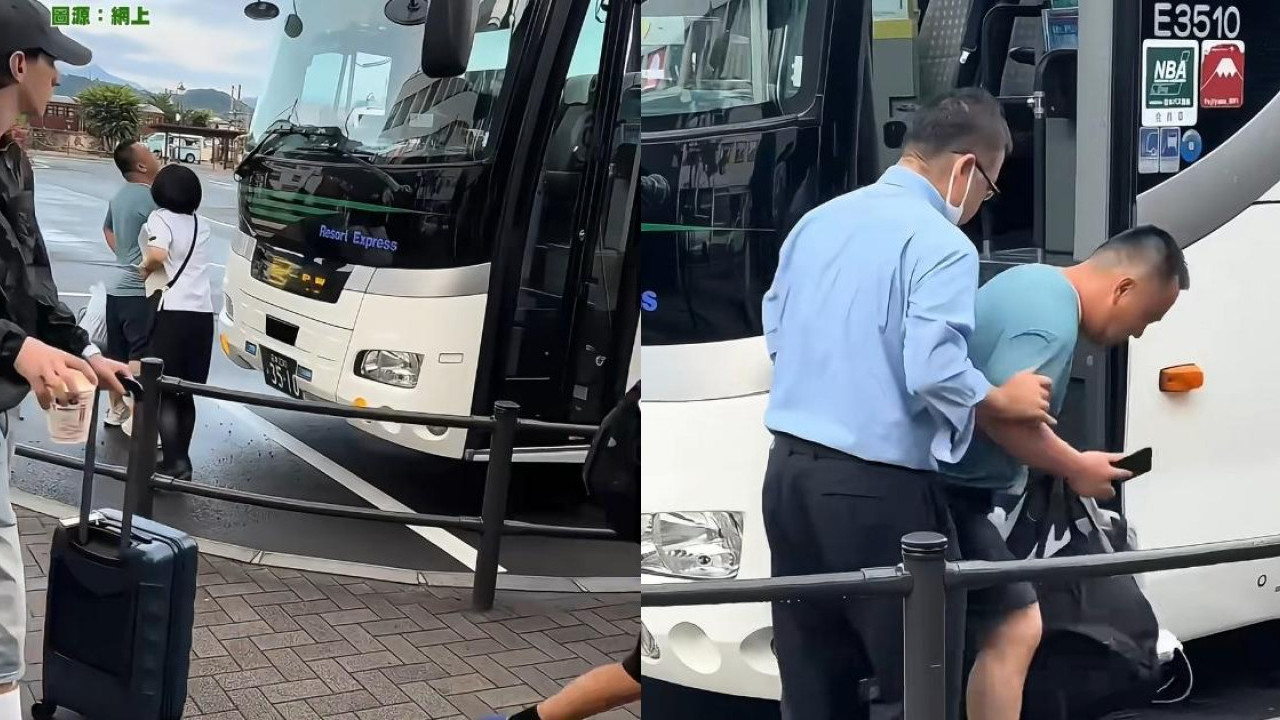 有片｜疑中國遊客河口湖因家人遲到以身攔車！ 司機最後咁處理令網民不滿