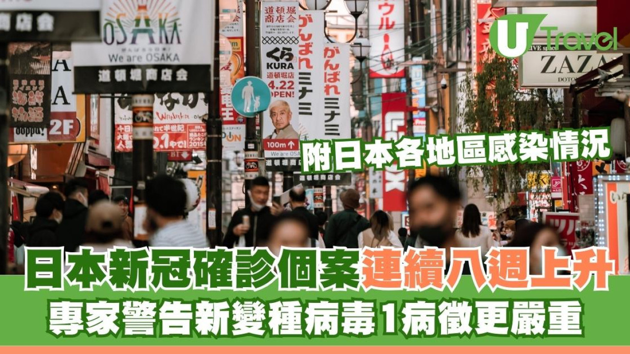疫情又變種？日本新冠確診個案連續8週上升 專家警告新變種病毒1病徵更嚴重