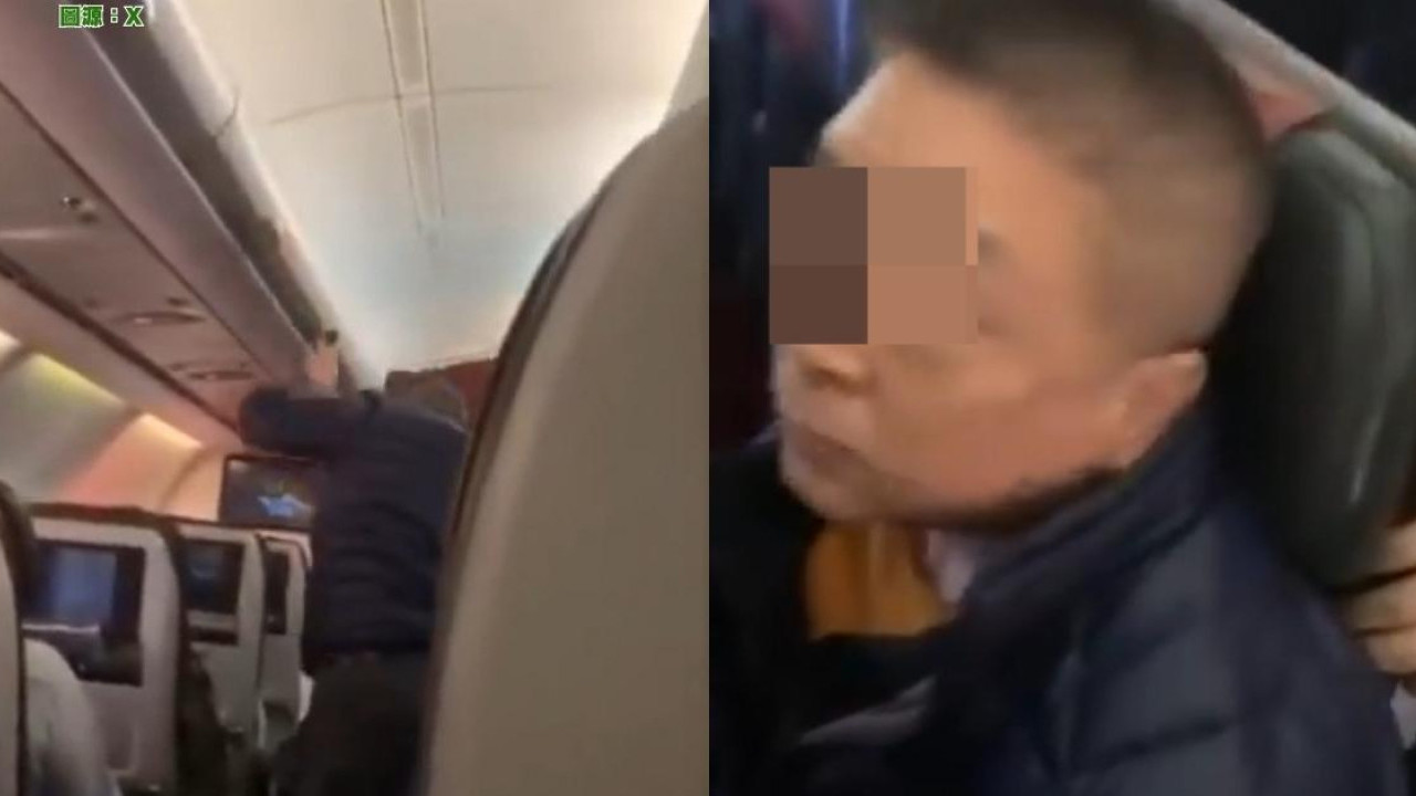 有片｜疑中國籍機艙老鼠偷行李斷正 遭當面對質 物主激動揮拳教訓
