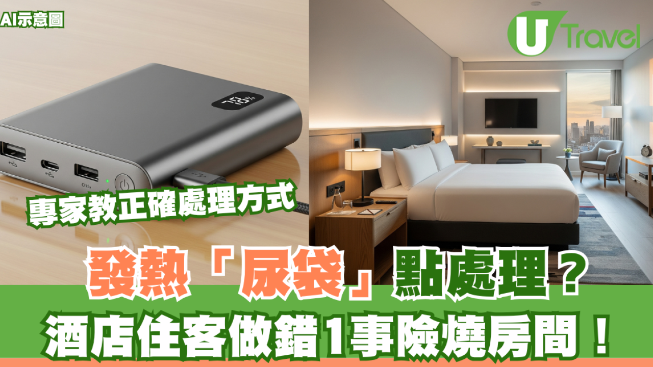發熱「尿袋」點處理？酒店住客做錯1事險燒房間！專家教正確處理方式