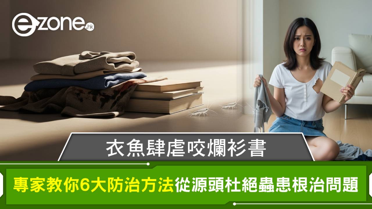 衣魚肆虐咬爛衫書!專家教你6大防治方法 從源頭杜絕蟲患根治問題