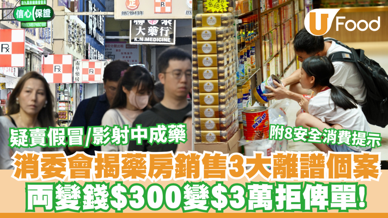 消委會｜藥店藥房離譜3個案！両變錢$300變$3萬拒俾單、疑賣假冒/影射中成藥