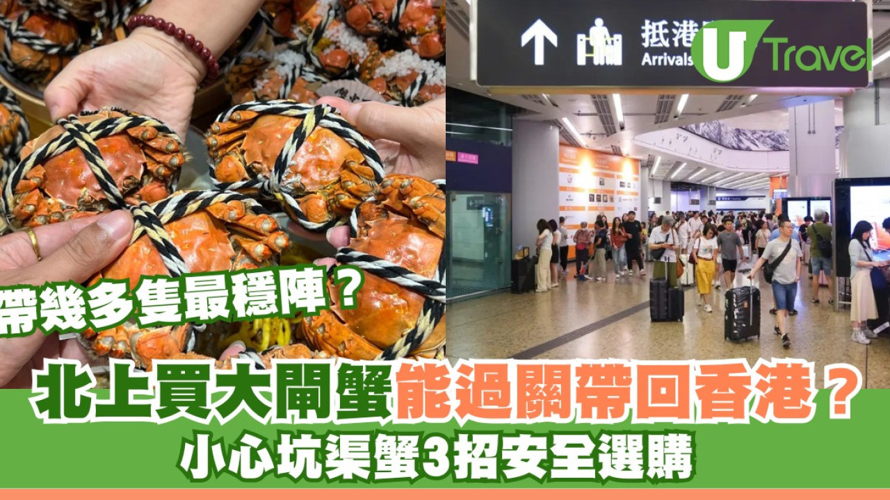  北上買大閘蟹可以過關帶返香港？帶幾多隻最穩陣？小心坑渠蟹3招安全選購