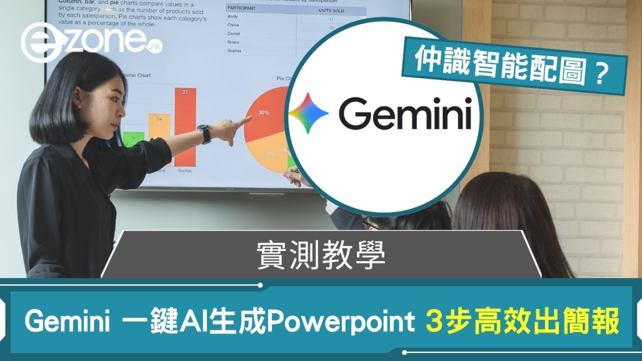 實測教學 Google Gemini一鍵AI生成Powerpoint 只需3步高效出簡報