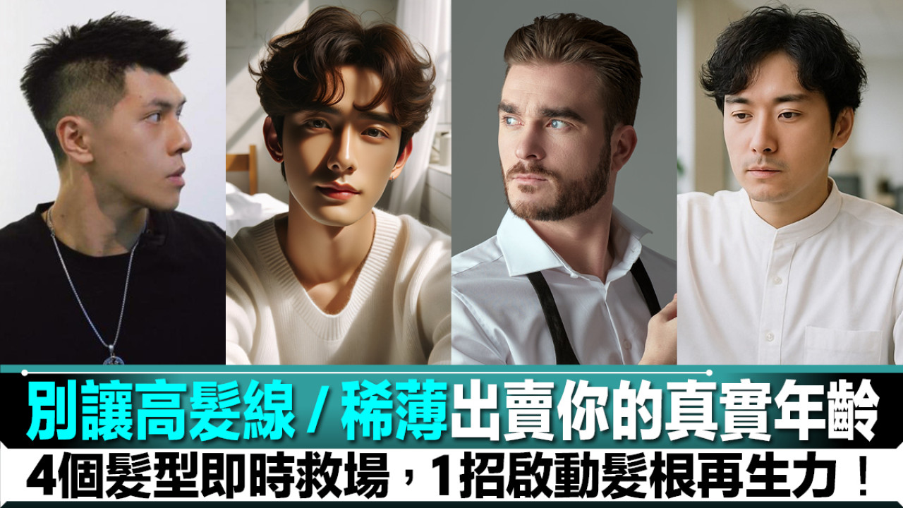 別讓高髮線出賣你的真實年齡！  4個髮型即時救場，1招啟動髮根再生力！