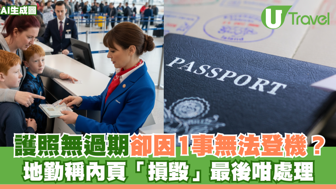 護照無過期卻因1事無法登機？地勤稱內頁「損毀」最後咁處理