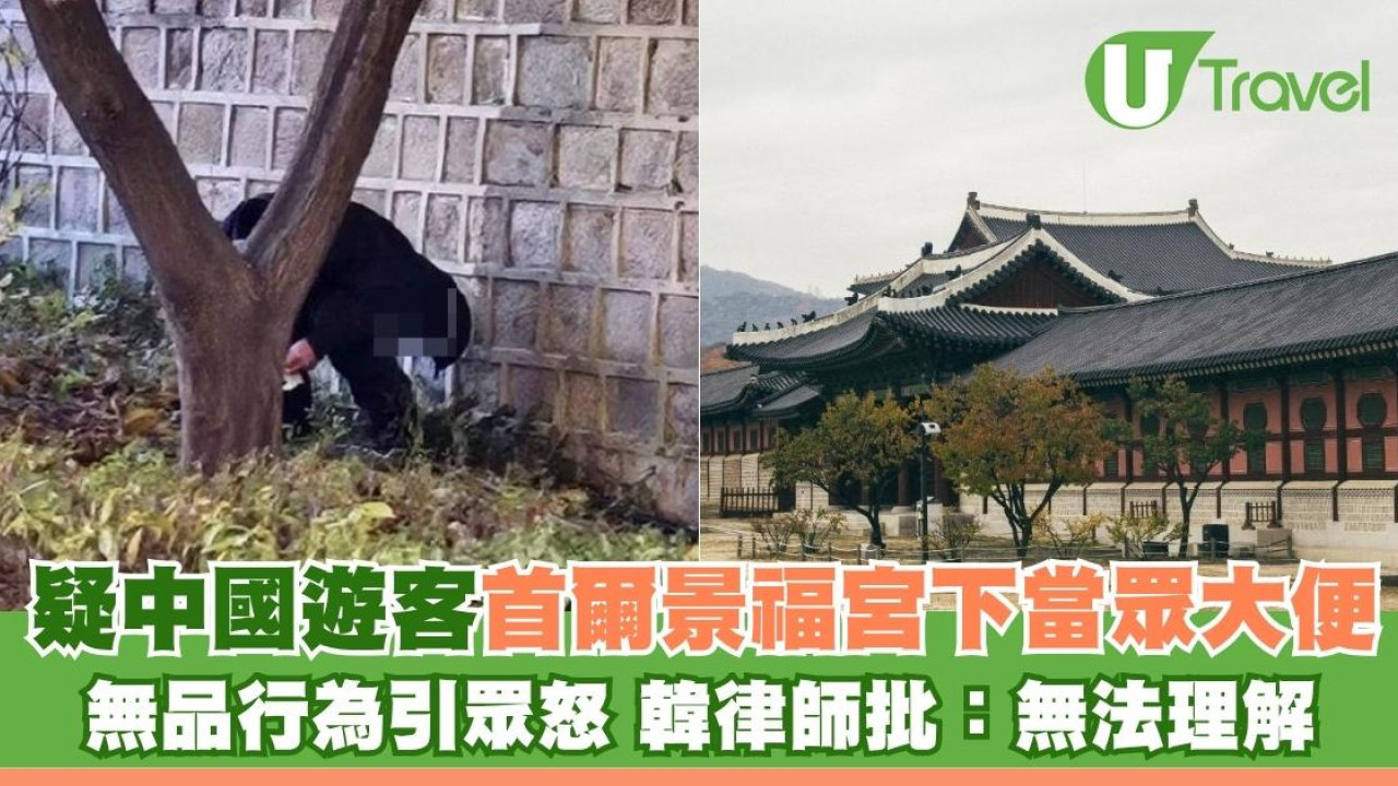 疑中國遊客首爾景福宮下當眾大便 無品行為引眾怒 韓律師批：無法理解