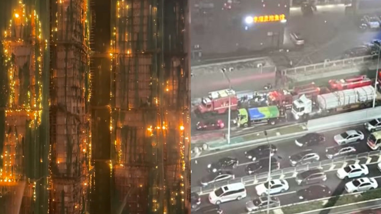 大埔宏福苑五級火｜深圳消防蓮塘口岸待命 特首回應火勢已受控香港消防已評估有足夠能力滅火