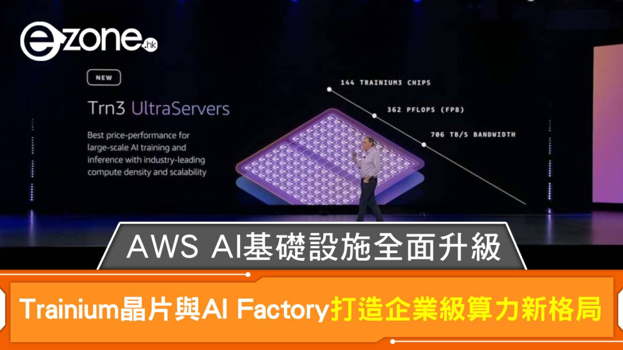 AWS AI基礎設施全面升級｜Trainium晶片與AI Factory 打造企業級算力新格局