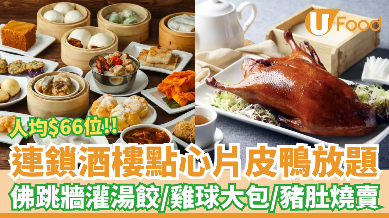 飲茶優惠｜連鎖酒樓$66點心放題任食2小時！灌湯餃/片皮鴨/豬肚燒賣逾30款 (附Ｍenu一覽)