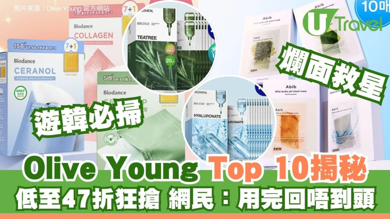 遊韓必掃Olive Young低至47折 第2位收毛孔神器$133 韓妹激推爛臉救星瘋搶跟買