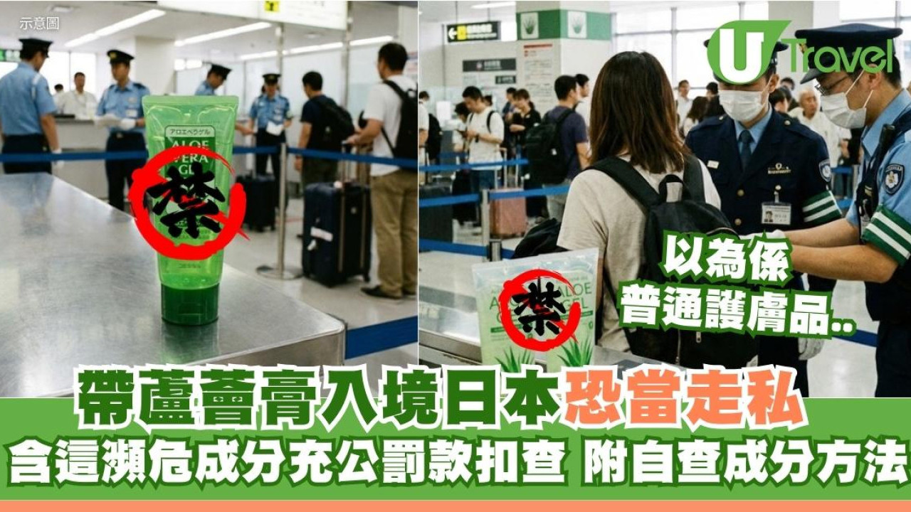 帶支蘆薈膏當走私？海關嚴打瀕危成分 這款蘆薈護膚品一帶充公罰款