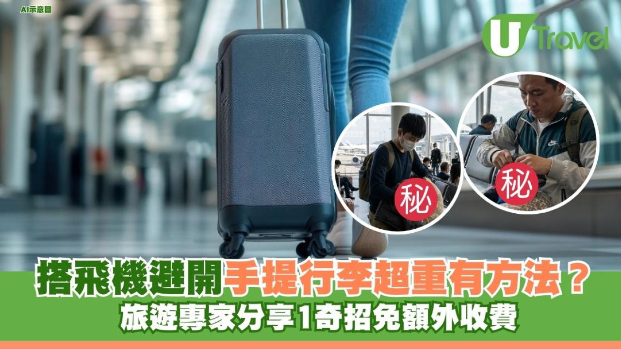 搭飛機避開手提行李超重有方法？ 旅遊專家分享1奇招免額外收費