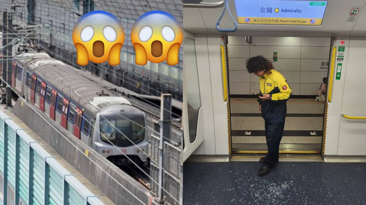 勁驚!港鐵車廂爆芒玻璃碎「邊行車邊掉落」 網民:以為爆玻璃幕門