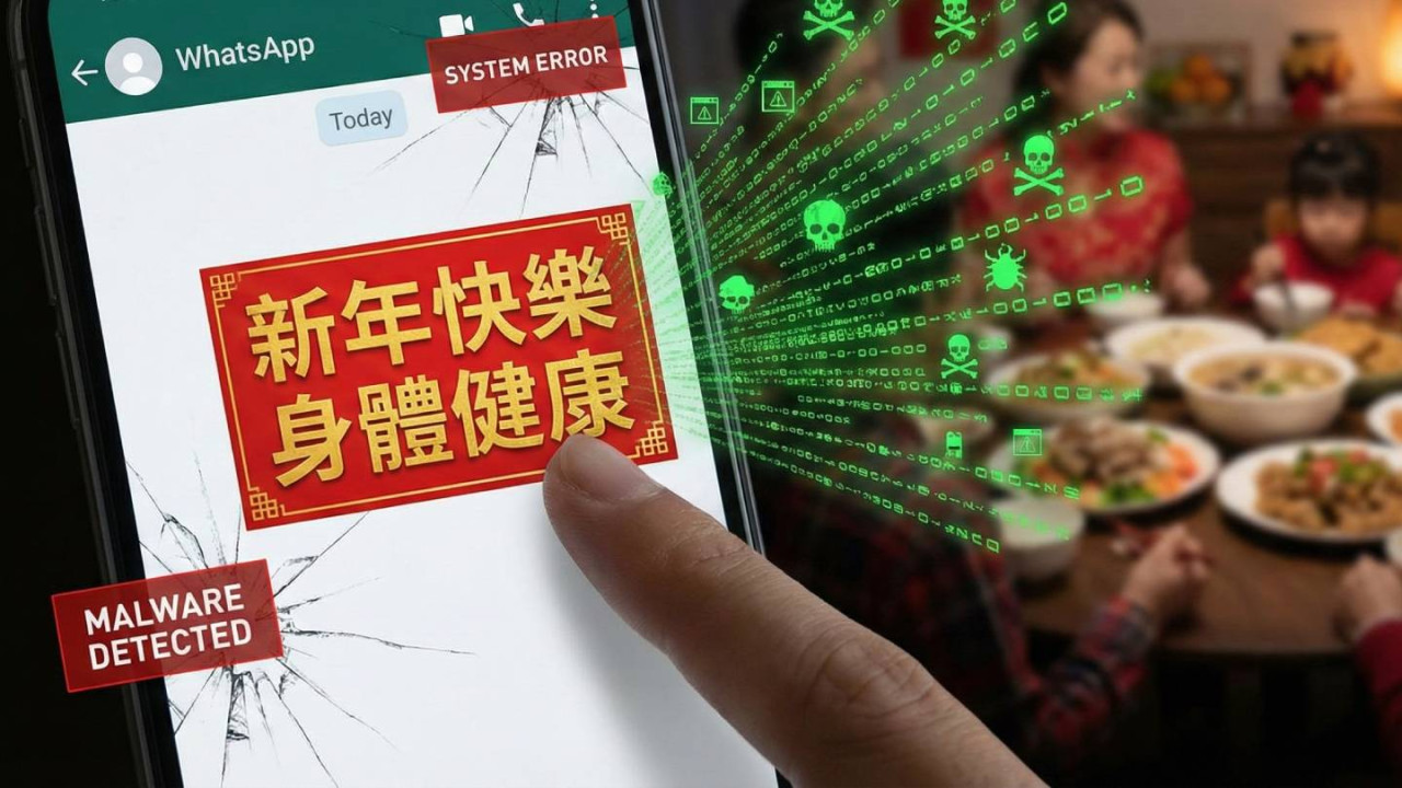 收到 WhatsApp「新年快樂」貼圖小心! 內藏惡意編碼一撳即中毒? 專家:見到「這類檔案」千萬別開