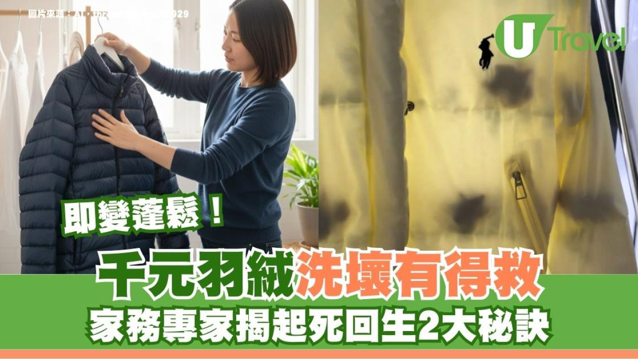 羽絨洗完變一嚿嚿怎辦！專家揭起死回生秘訣：加「此球」入乾衣機撞擊瞬變蓬鬆如新