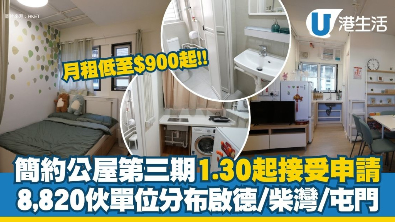 簡約公屋第三期1.30起接受申請8,820伙單位分布啟德/柴灣/屯門每月租金低至$900起！ | UHK 港生活