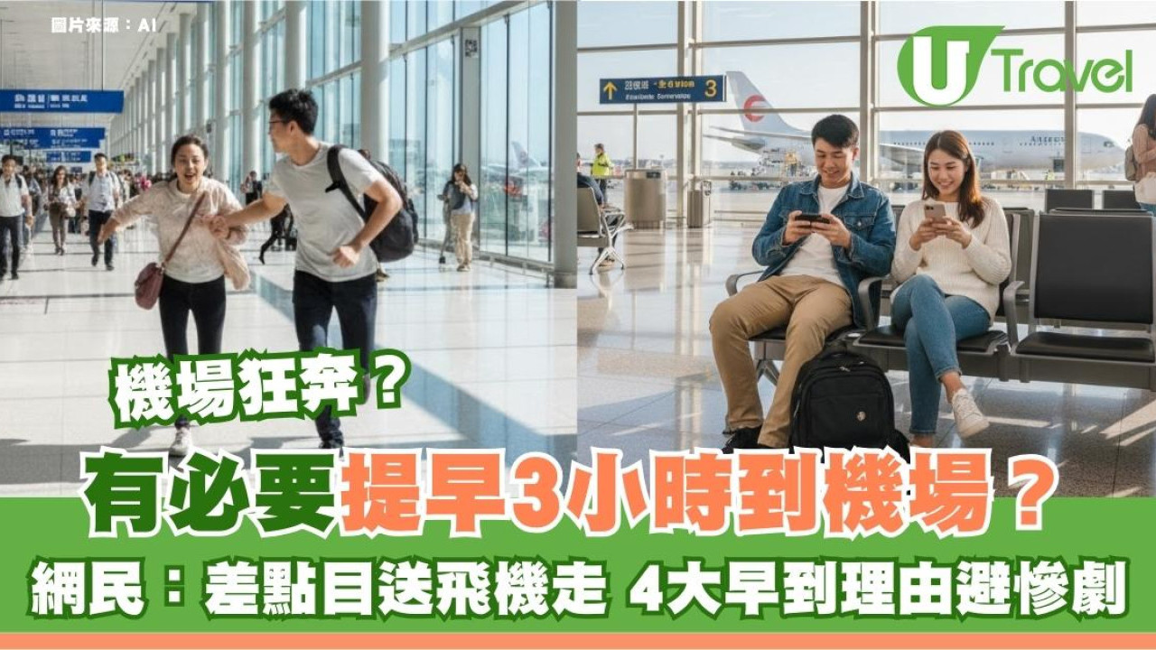 有必要提早3小時到機場？網民揭驚險時刻：差點目送飛機走 4大早到理由避慘劇！