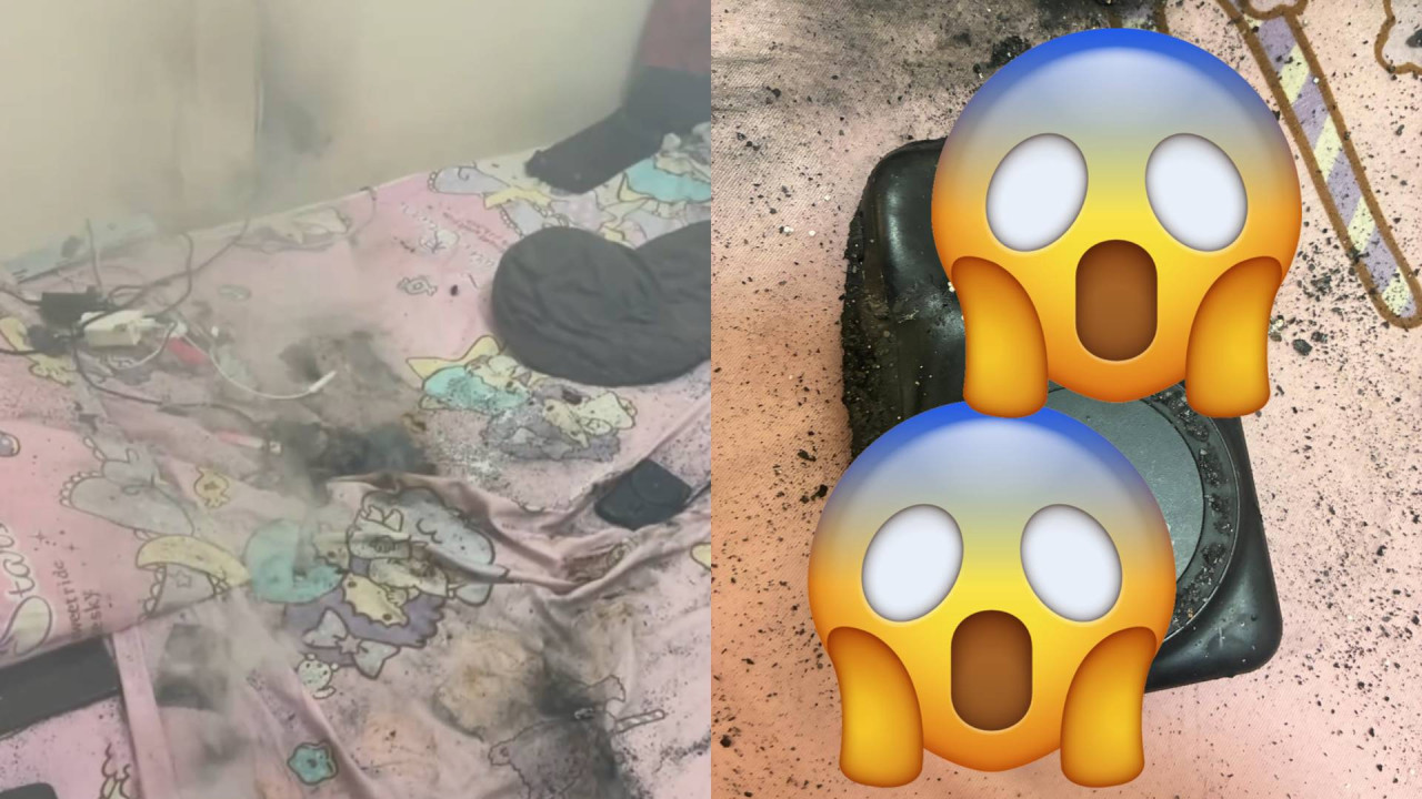 網友外置電池離奇着火自燃 女友受驚嚇親「對尿袋有 PTSD」 正確處理方法可放進 XX 內
