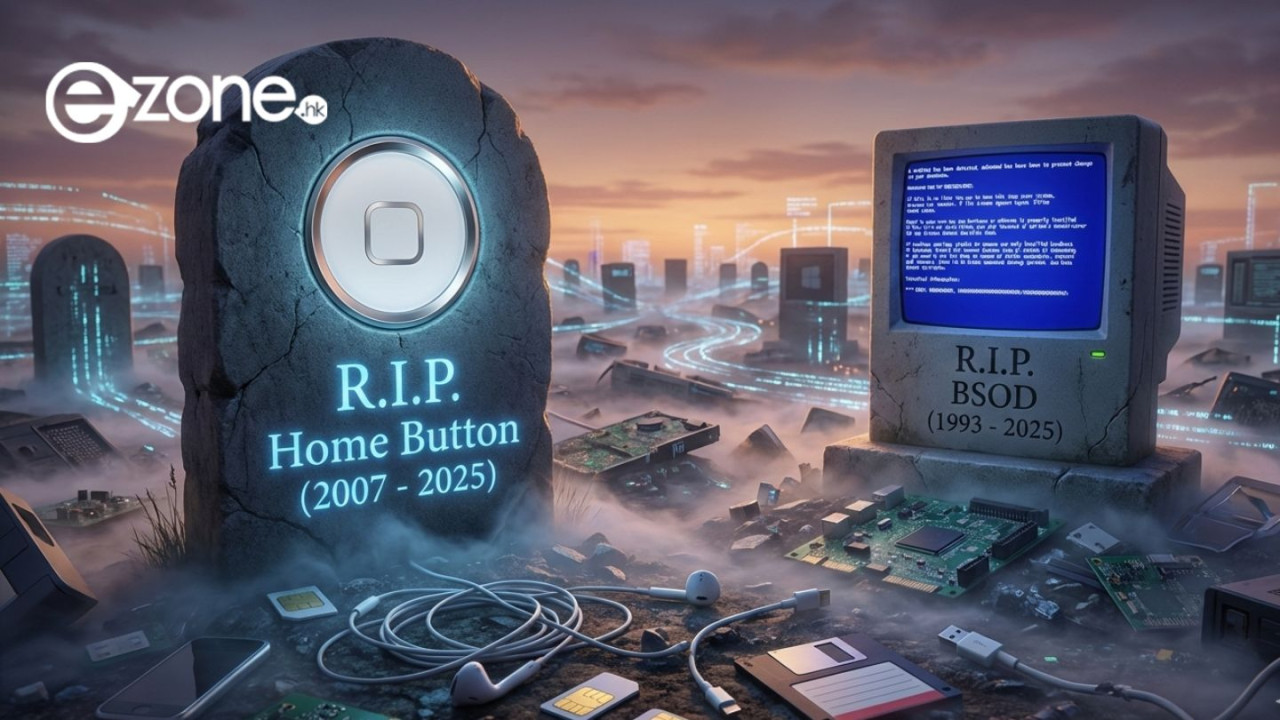 再見 iPhone Home 鍵！盤點 2025 五大消失科技　Microsoft「藍屏死機」亦成絕響