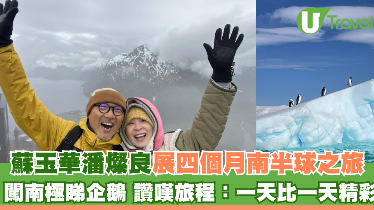 蘇玉華潘燦良展四個月南半球之旅 闖南極睇企鵝讚嘆旅程：一天比一天精彩