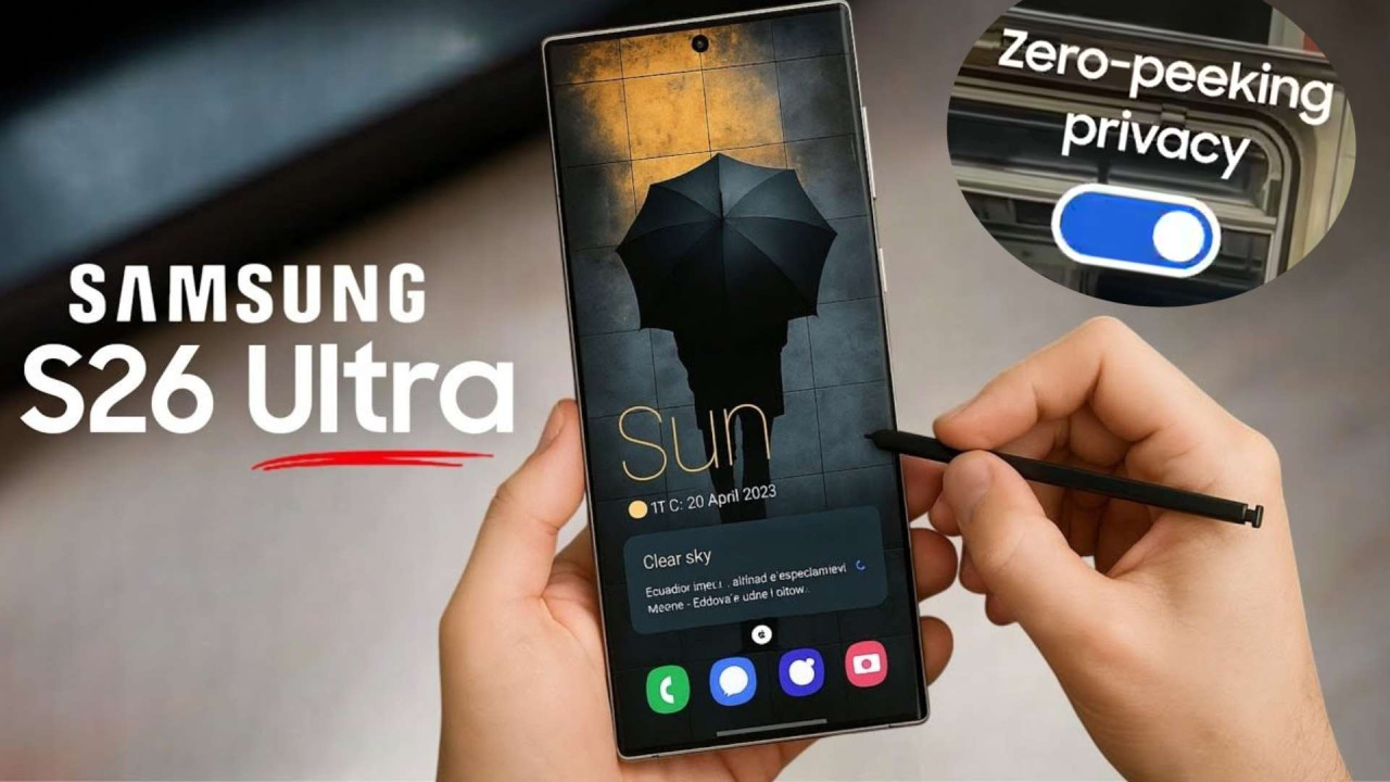 Samsung Galaxy S26 Ultra 官方宣傳片證實一新功能 不用防窺 Mon 貼都可防偷睇