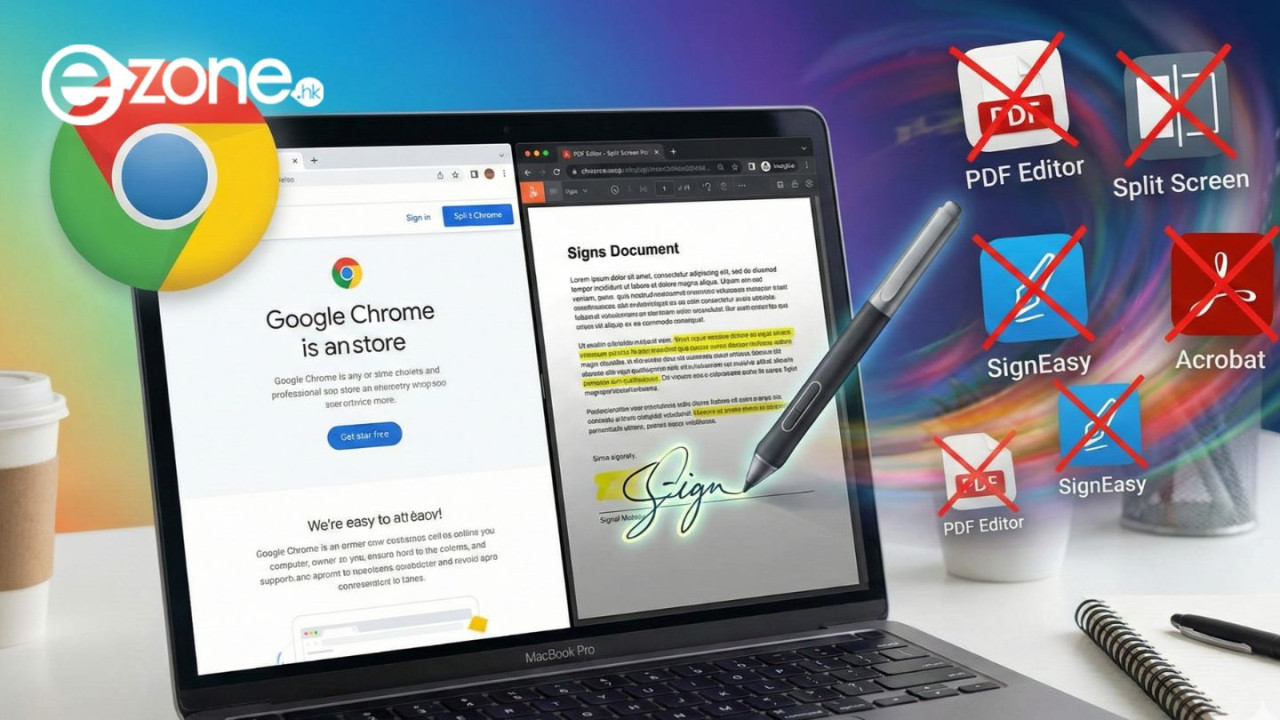 Chrome 新功能上線！一文睇清 PDF 畫線簽名、雙視窗分割等3大更新　唔使再裝第三方插件【附試用教學】