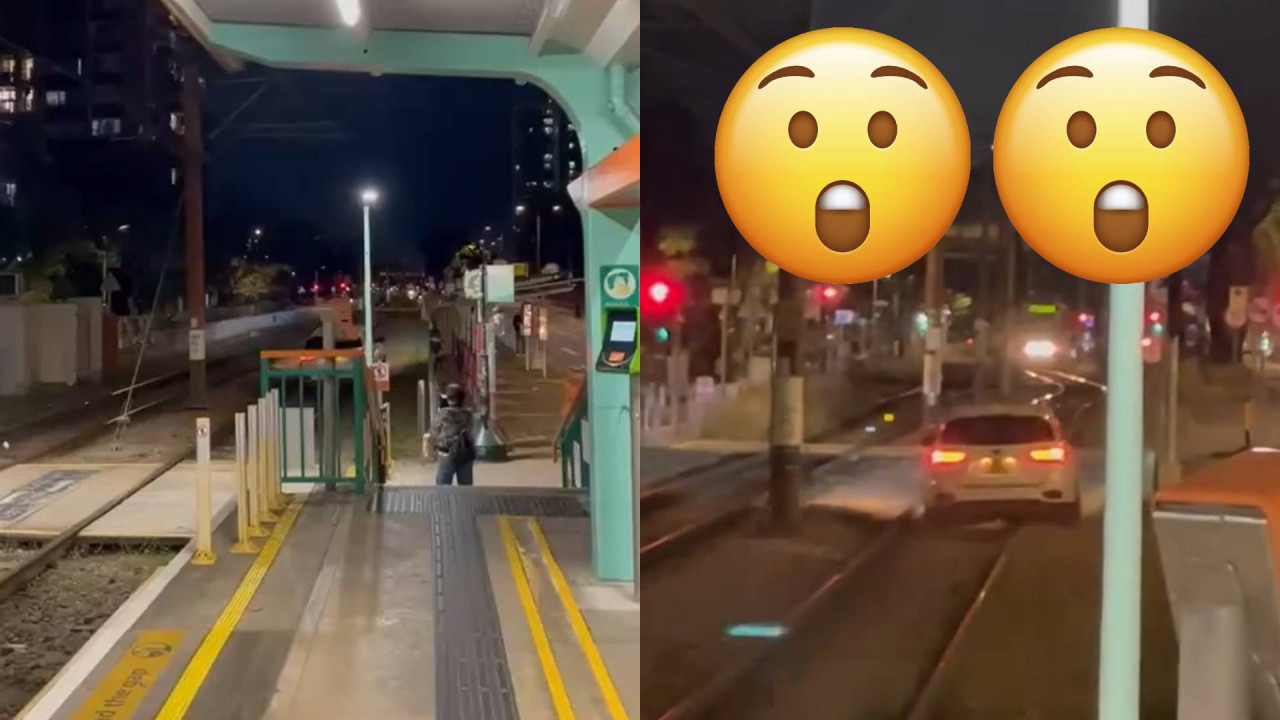 私家車走捷經突入輕鐵路軌幸不影響列車服務 這些車站路軌與車輛共用？