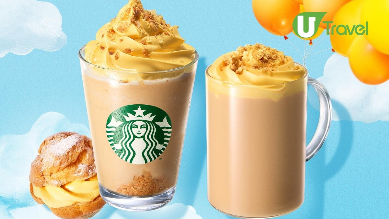 日本Starbucks「泡芙星冰樂」限定登場！必試韓國人氣王：超濃厚吉士忌廉＋酥脆泡芙脆脆