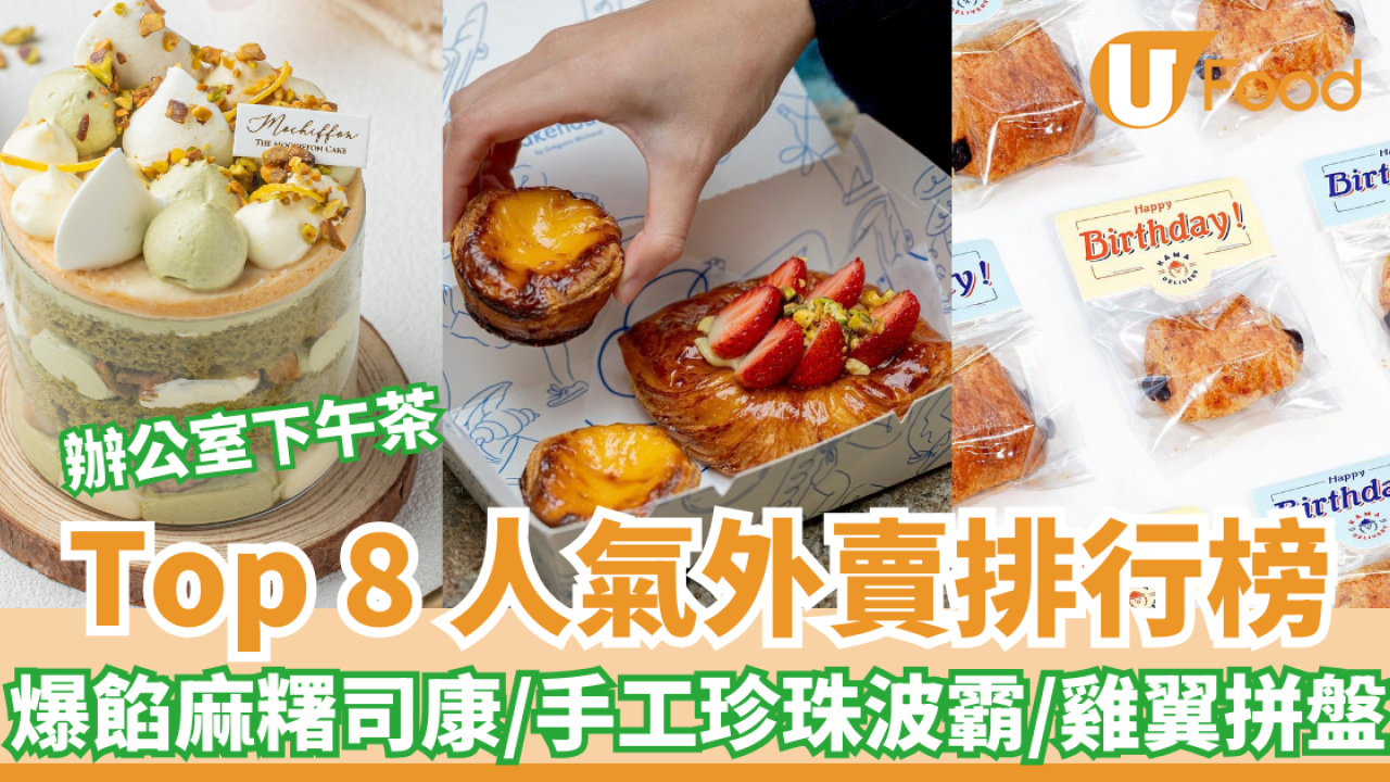 下午茶推介2026｜辦公室外賣Top 8排行榜！Bakehouse/雞翼山/麻糬卷 附HR訂餐貼士