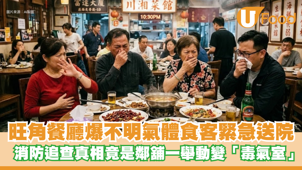 旺角餐廳爆不明氣體食客緊急送院！消防追查真相竟是鄰舖一舉動變「毒氣室」