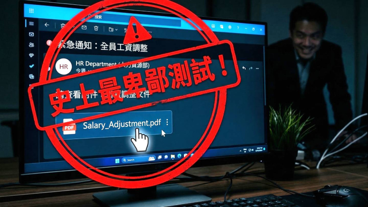 職場熱話|公司寄「調薪通知」測試資安意識 大批員工中招忍不住開啟 網民:太卑鄙了
