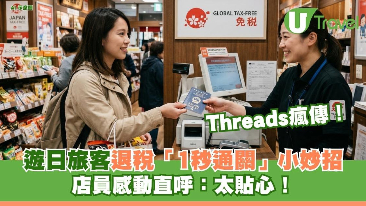 Threads瘋傳！遊日旅客退稅「1秒通關」小妙招 店員感動直呼：太貼心！