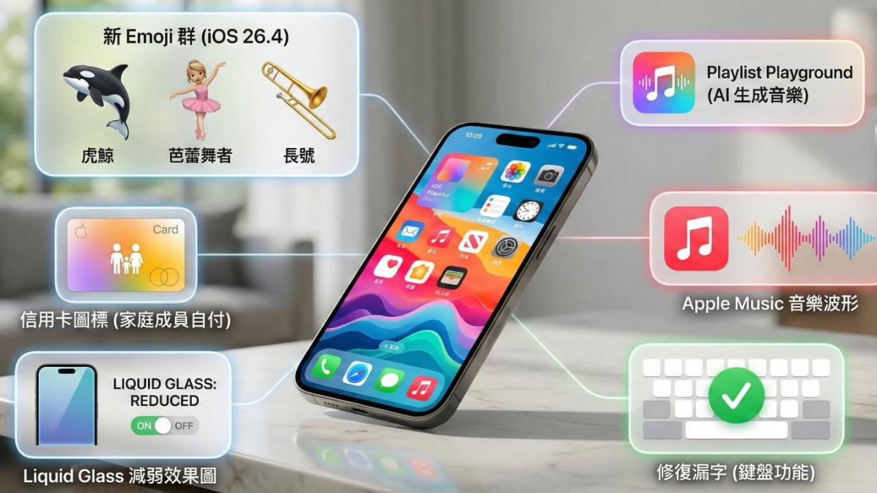 iOS 26.4 發布在即 一文睇清六大更新重點