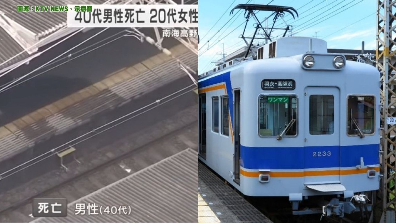 大阪男跳軌遭急行列車反彈月台 砸中女遊客頭部受傷緊急送醫  