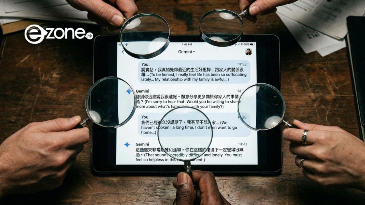 人類標註員隨時「抽檢」? Gemini對話紀錄保留長達3年 刪除紀錄唔等於徹底抹除 教1隱藏設定避免個資洩露
