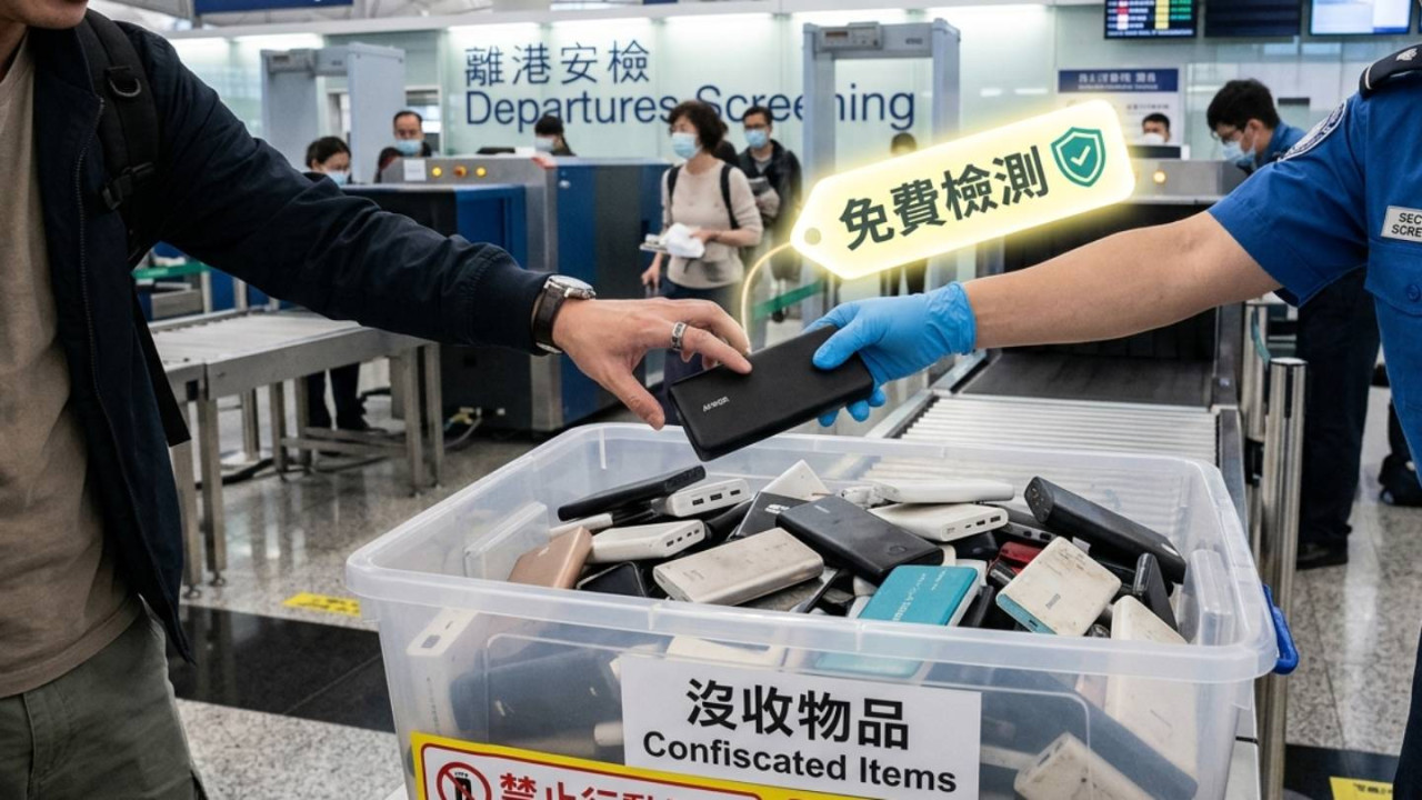 入閘前驚「尿袋」唔合格被掉？機場免費「安全檢測站」專員即場幫你計 Wh 容量 淘寶雜牌無標籤點算？